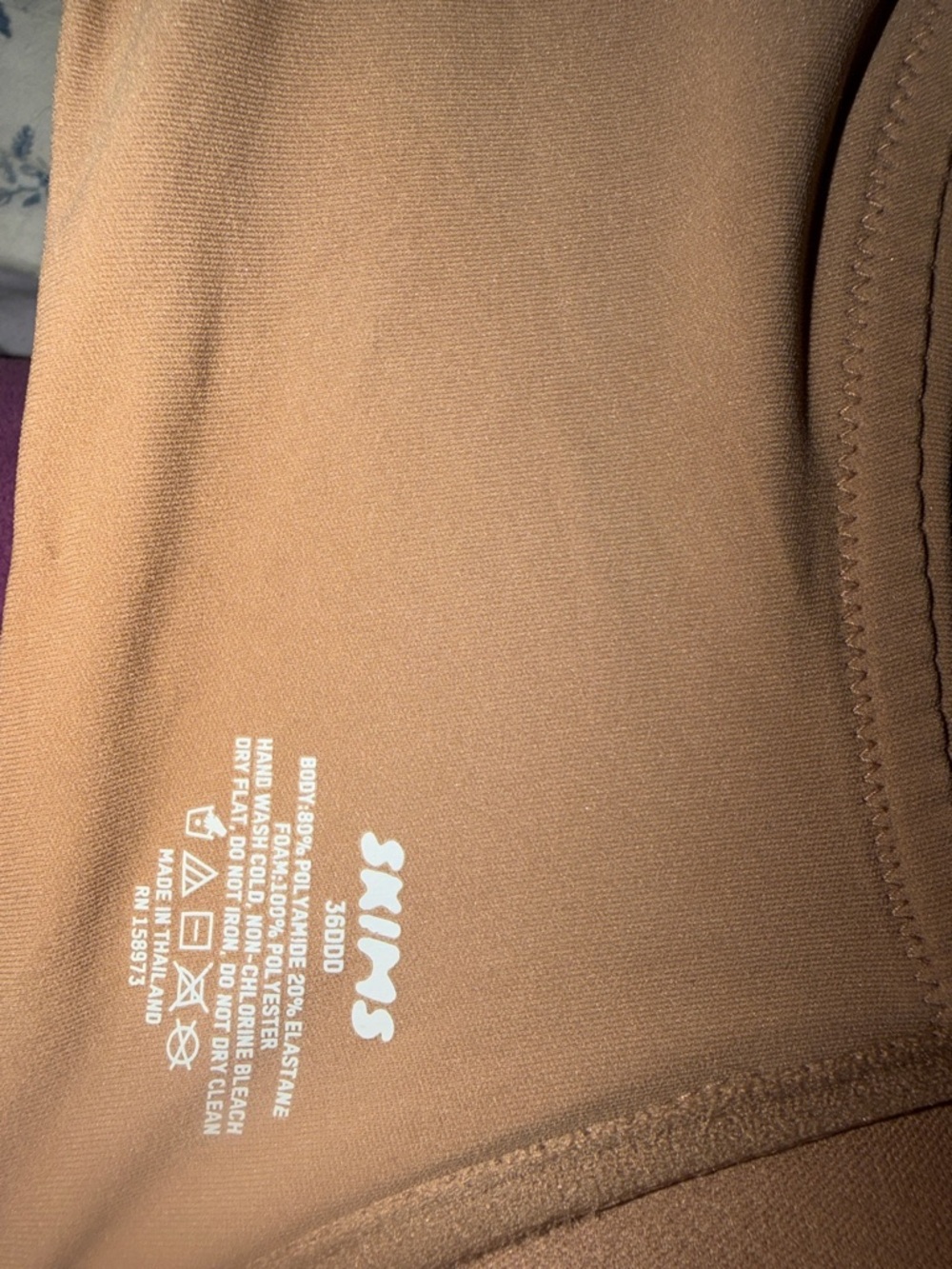 SKIMS Seamless T-Shirt Bra in Tan 36 DDD PUSH UP